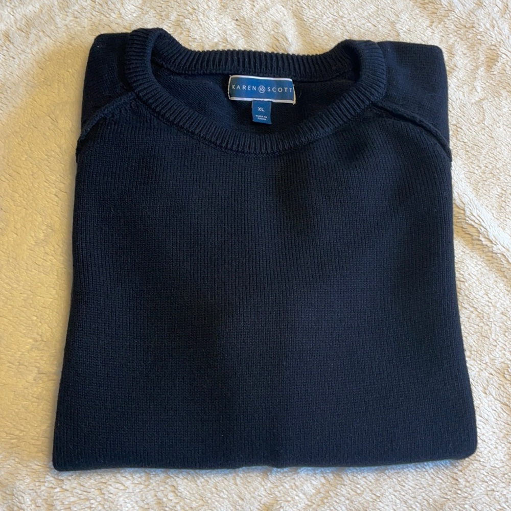 Karen Scott Black Sweater